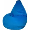 Кресло-мешок Мир Пуффов «Груша» Велюр Лазурный, с ручкой для переноски, размер- XXXL