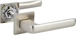 Дверные ручки Puerto Эспрессо, без запирания, цвет супер матовый никель
