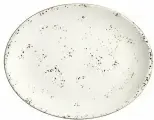 Блюдо овальное Bonna, серия Grain, 360*280 мм, фарфор, цвет бежевый