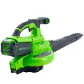 Воздуходувка-пылесос Greenworks GD40BVII пит: от аккум. зеленый/черный