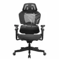 Кресло компьютерное ZONE 51 FREELANCER X7 Black-Grey (Черно-серый), игровое, сетка