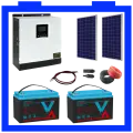 Солнечная электростанция Бытовка 1-2-3-4 NRG4YOU 1.1 кВт | 3 кВт INV | 2.4 кВт*ч АКБ