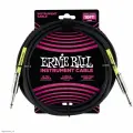 Инструментальный кабель Ernie Ball 6048 3м Classic Black, провод для музыкальных инструментов, прямые коннекторы джек джек