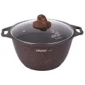 Кастрюля Kukmara Granit ultra (Original) 4л АП со стеклянной крышкой