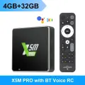Новый UGOOS X5M PRO Android 14 Amlogic S905X5M LPDDR4 4G 32G ТВ-приставка Поддержка AI-SR CEC WiFi6 BT5.4 1000M с голосовым пультом BT X4Q Европейская, 4G32G