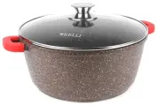 Кастрюля Kelli KL-4018-28 с гранитным покрытием 7 л.