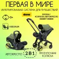 Коляска-автокресло Doona I группа 0+ для детей до 13 килограмм, Desert Green