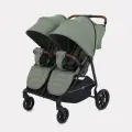 Коляска детская для близнецов всесезонная Rant Twinny RA151 Olive 2025