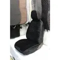 Чехлы универсальные на авто /Лотос/ с закрытыми боками, на весь салон, велюр на силиконовой подложке, с черной строчкой