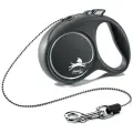 Рулетка Black Design XS (до 8 кг) 3 м трос черный/серебро