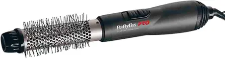 Фен-щетка BaByliss Pro BAB2676TTE, профессиональная, черный, 700Вт, 32мм, 2 режима, 2 скорости