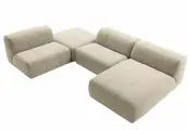 Диван MOSS by MEBELIONER, модульный CNCD, бежевый, микровелюр матовый