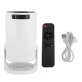 Небольшой проектор White Wireless Fidelity 270 ° Регулируемый светодиод 1080p портативный кинопроектор для Android Phone USB TV Stick Ноутбук