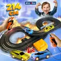 Автотрек с машинками Play Okay Скоростное ралли гоночный трек и тачки на пульте управления со съемными корпусами, трасса, детские игрушки для мальчиков, 214 см