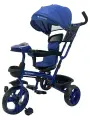 Велосипед трёхколесный с ручкой марс (колеса EVA 10/8 муз. модуль) синий (Арт ВЛ-2781)