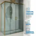 Душевой уголок GWMPSLRC865 75x125 см, цвет фурнитуры бронзовый, стекло бесцветное закаленное 8/6 мм