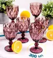 Набор бокалов Glass Ware 6 шт. бордовый 300 мл.