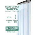 Полосовые завесы ПВХ 2мм/мороз./2*1м/Комплект с крепежом.