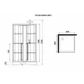 Душевая кабина Niagara Standart ST100/15QR/KL/BKT (1000х1000х2150) 3 места