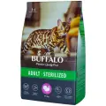 Mr.Buffalo Adult sterilized сухой корм для взрослых стерилизованных кошек (Индейка, 10 кг.)