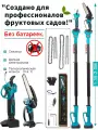 Kamolee Набор садовых инструментов с электроножницами, цепной пилой и телескопическим шестом 1.7 м(Без батарей и зарядных устройств)