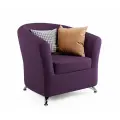 Кресло Евро фиолетовая рогожка