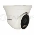 TANTOS TSi-Peco55FP IP видеокамера 5Мп уличная купольная с микрофоном, с умной двойной подсветкой