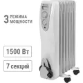 TDM ELECTRIC Обогреватель для дома маслянный, 1500 Вт, 7 секций, регулировка мощности (550/950/1500 Вт), термостат SQ2501-0901