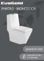 Унитаз напольный моноблок EvaGold ободковый, модель ND301.7 белый