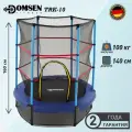 Батут детский с защитной сеткой для дома Domsen Fitness TRK-10 (140 см)
