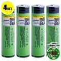 Аккумулятор 18650 (4 шт) LiitoKala NCR18650B 3.7V 3400mAh / Литий-ионная батарея Li-ion 3.7В с емкостью 3400мАч
