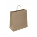 Крафт пакеты подарочные бумажные с кручеными ручками 50 шт, крафтовые пакетики для упаковки подарков/сладостей, 24х14х28 см, Laima Eco Craft, 609685