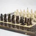 Шахматы 3в1 из бука 60 см Ручная работа