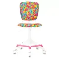 Кресло детское Бюрократ CH-W204/F мультиколор алфавит крестов. пластик подст. для ног пластик белый