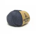 Пряжа Kutnor Alpaca Silk 9715 антрацит (50г/150м, упаковка 10 мотков)