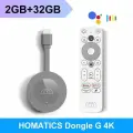 Смарт ТВ приставка HOMATICS Dongle G 4K Google & Netflix Certified TV Stick 2 ГБ/32 ГБ Google TV 14 OS Amlogic S905Y4