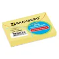 BRAUBERG Блок самоклеящийся 76х51 мм, 100 листов (122689/122692/122693) 1 шт. желтый 75 г/м² 76 мм 51 мм 100 листов