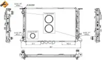 Радиатор системы охлаждения NRF арт. 53719