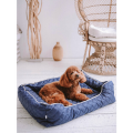 Лежанка для животных, для кошек, для собак, Не Один Дома Челси, синий, L, 75х58х19 см