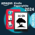 Электронная книга Amazon Kindle PaperWhite 12 2024 16Gb Black, версия без рекламы с обложкой ReaderONE Red