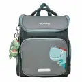 Рюкзак школьный Lorex Kids Classic Dino 16л, Серый 36x28x16см, жесткий каркас, молния, (Lxkbpcl-Dn)