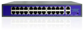 PoE Коммутатор XVI SWP1024M, 24+2 порта: 24 порта 100Мбит/с с PoE+ 2 порта 1Гбит/с
