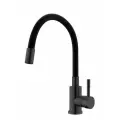 Смеситель для кухни ESKO K44BTotal с гибким изливом черный Total Black