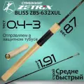 Спиннинг для рыбалки Zetrix BLISS ZBS-632XUL 1.91м 0.4-3гр, штекерный