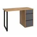Стол письменный С-401 Compass, 120х76х55, с тремя ящиками, дуб крафт золотой/графит