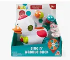 Ауби. Интерактивная игрушка Уточка, свет и звук. TM Auby, 40738