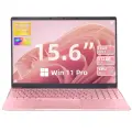 Ноутбук , 15.6, 16ГБ, SSD512ГБ, Win11, процессор Intel N 95, подсветка клавиатуры , русская раскладка Розовый