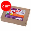 Комплект 2 шт, Глина полимерная запекаемая, набор 24 цветов по 20 г, с аксессуарами, в гофрокоробе, BRAUBERG, 271158