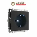 Розетка с подсветкой Werkel W1171408 черный IP20