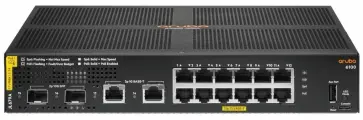 Коммутатор HPE JL679A Aruba 6100 Managed L3 12G Class4 PoE 139W 2SFP+